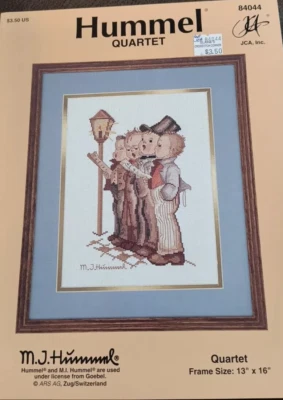 HUMMEL Figures Cross Stitch Pattern Booklet 84044 QUARTET FAST FREE US SHIP - Image 1 of 2