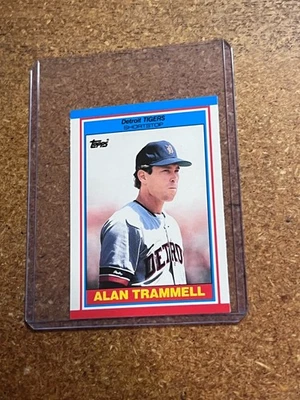 1989 Topps Baseball UK Mini American # 77 Alan Trammell - Image 1 of 4