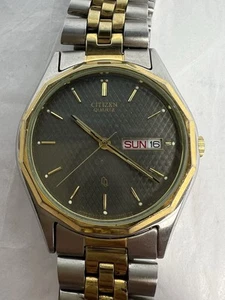 Vintage Citizen Royal Oak 6100-KO2559 Men’s Day/Date Watch - Parts Or Repair - Picture 1 of 17