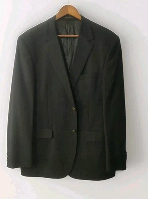 Chaqueta Joseph Bach Sartoriale Negra Lana Cachemira Hombre Italia Talla 44L 2 Botones Foto 1 de 4