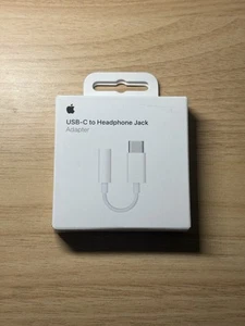 Genuine Apple USB-C to 3.5mm Headphone Jack Adapter 3.5 mm (MU7E2AM/A) - Open - Zdjęcie 1 z 4