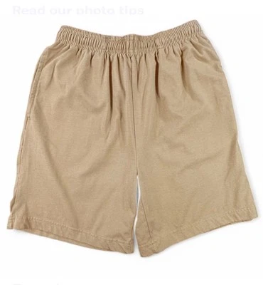 HABAND ELASTIC WAIST SHORTS, SIZE S, WAIST 26, RISE 13, INSEAM 6 * SEE FLAWS PIC - Image 1 of 3