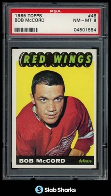 Bob Mccord 1965 Topps #46 PSA 8 Foto 1 de 4