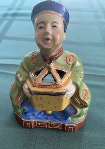 Vintage Japanischer Mann Porzellan Räuchergefäß Made In Occupied Japan - Bild 1 von 4