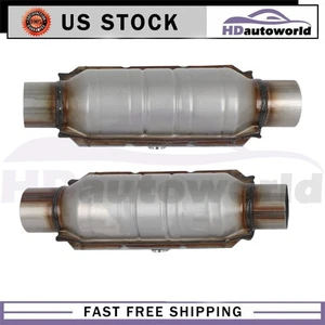 Pair Catalytic Converter 2.5" Universal Fit Ford F150 EPA Approved Weld-On 99306 - Picture 1 of 9