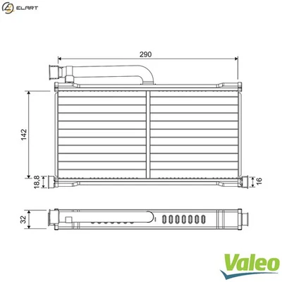 INTERCAMBIADOR DE CALOR CALEFACCIÓN INTERIOR 811570 PARA AUDI A6/S6/Allroad R8/Spyder 2.0L A6 Foto 1 de 4