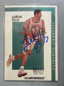1991 Courtside #18 LeRon Ellis Autographs - Picture 1 of 2