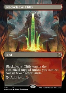 Blackcleave Cliffs - Borderless Magic mtg Light Play, English Phyrexia All Will - Picture 1 of 1