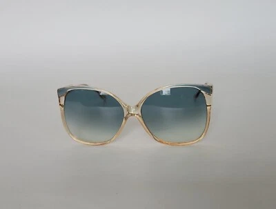 Gafas de sol vintage Rainbow Sun 1296 azul transparente ovaladas monturas Italia  Foto 1 de 4