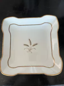 Vintage Rosenthal Germany Bountiful Square Serving Bowl 9 1/4" Wheat Gold RARE - Picture 1 of 3