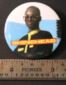 ShinHead Vintage button Back Pin from the 70's & 80's - Picture 1 of 2