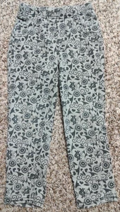 Girl 4T Gray Pants Jeggings Floral Garanimals - Picture 1 of 3
