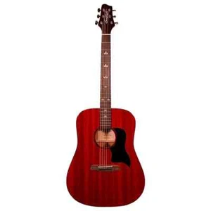 Sawtooth ST-AD-MV-CH Transparent Cherry Mahogany Acoustic Guitar, Right-Handed - Picture 1 of 6