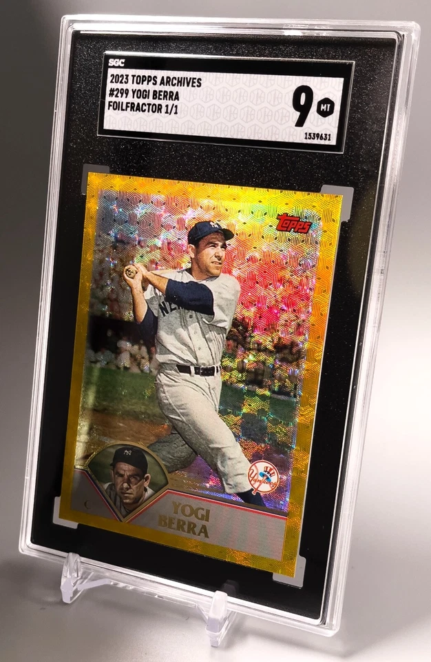 Yogi Bear Gold Foil Refractor. The Only One in Existence! 1/1 SGC 9! - Image 1 of 4