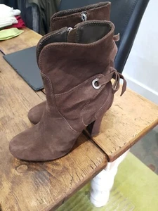 Schöne GEOX RESPIRA braune Wildleder Leder Stiefeletten UK 4 EU 37 einmal getragen - Bild 1 von 10