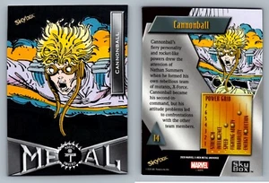 CANNONBALL #14 - 2020 Marvel X-Men Metal Universe Black Epack Exclusive - Picture 1 of 1