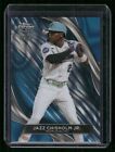 2024 Topps Chrome Black #74 Jazz Chisolm Jr /75 Blue Lava