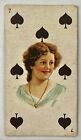 1910 T419 ATC - Playing Cards - 7 of Spades
