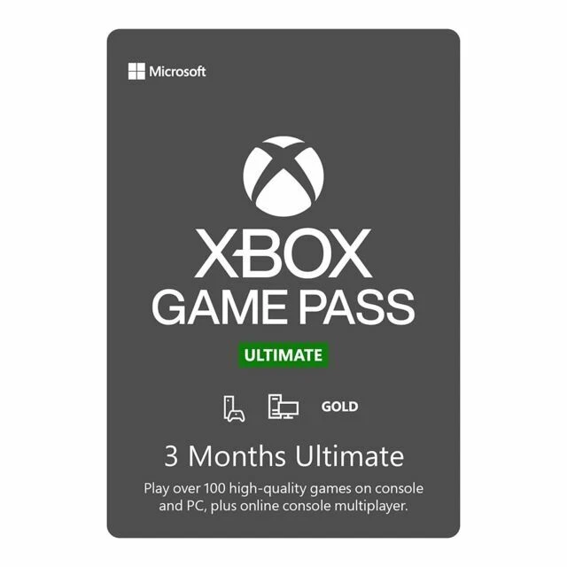 Microsoft Xbox Game Pass Ultimate 3 Month Membership