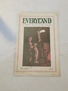 December 1922 Everyland Magazine For Boys and Girls Lucy W Peabody - Picture 1 of 12