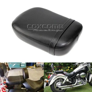 Black Passenger Rear Pillion Seat Pad For Honda Shadow Spirit VT750 ACE VT750CD - Picture 1 of 10