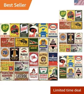24 Retro Metal Signs for Vintage Decor - Easy Wall Mount for Home & Office - Picture 1 of 8