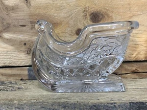 Plato de caramelo Royal Limited trineo de cristal con plomo decoración navideña - Imagen 1 de 8