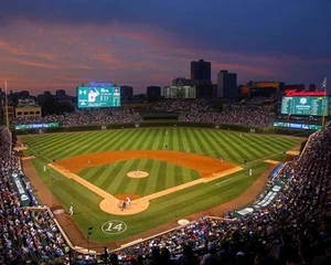 Chicago Cubs WRIGLEY FIELD Glossy 8x10 Photo Ernie Banks Print Stadium Poster - Picture 1 of 1