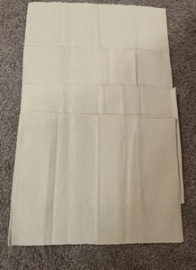 Tag Placemats. Set Of Four. Cream/Ribbed. New. - Picture 1 of 4