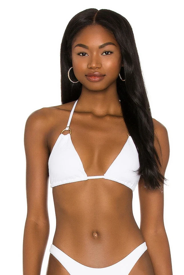 Top de triatlón de natación Cosmo acanalado blanco Vitamin A L115005 para mujer talla 10L Foto 1 de 3