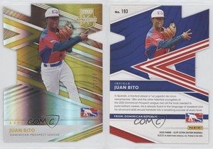 2020 Panini Elite Extra Edition Aspirations Gold Die-Cut /24 Juan Bito #193