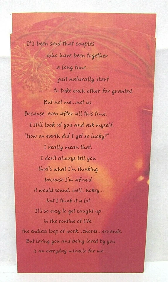 Love & Romance I'm So Comfortable & Natural With You Hallmark Greeting Card