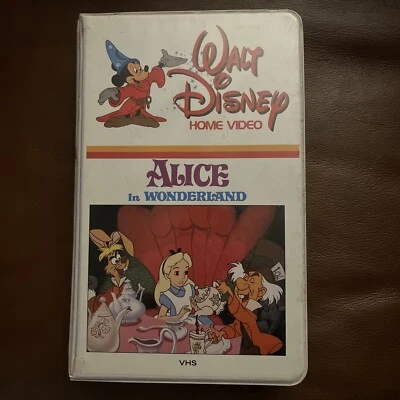 RARE Alice In Wonderland VHS Walt Disney Home Video 1983 Clamshell Orange Label - Image 1 of 4
