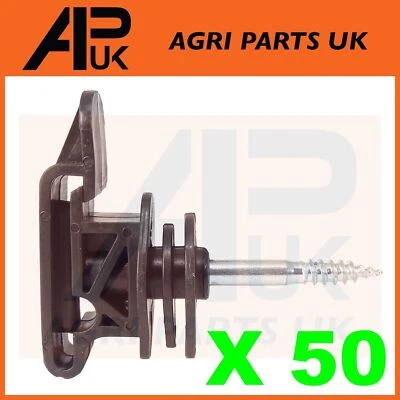 APUK 50 x Elektrozaunschraube Polyband Band Isolatoren 20 mm 40 mm Zaunseil