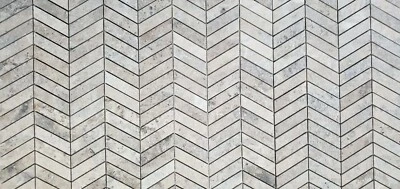 Chevron Latte Honed Travertine Mosaic Tile - Image 1 of 4