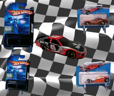 6 Cars – Sprint PCS #45, Firebird Funny Car, Indy Car, 2 Hot Wheels Mystery Pack - Image 1 of 4