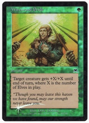 Wirewood Pride 2002 Onslaught FOIL Green Common Instant MTG SP - NM AZ1 - Image 1 of 2
