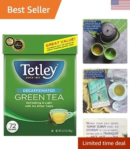 Natürlicher entkoffeinierter Grüntee - 72 Teebeutel 6er Pack, Rainforest Alliance zertifiziert - Bild 1 von 9