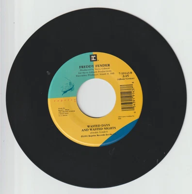 *Freddy Fender-"Wasted Days & Wasted Nights/Game" *Tejano Latin 45 (Vinyl}- {R3} - Image 1 of 3