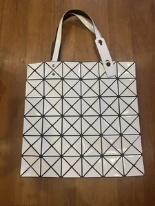 BAO BAO Issey Miyake Shoulder Bag White 34x33.5cm Women Triangular pattern Japan - Picture 1 of 4