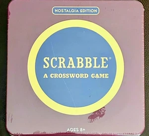 Scrabble Boardgame - Nostalgia Edition in Collectible Tin New Sealed Fast Ship - Picture 1 of 2