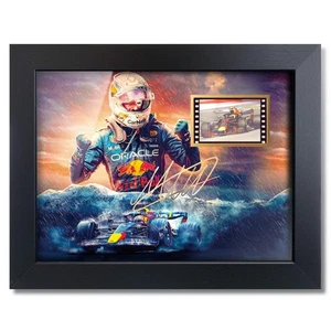 Racing Fans Poster - Print Signed Max Verstappen Framed Film Photo Display 8x... - Picture 1 of 6