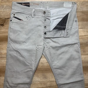 Diesel Jeans Men 30x32 Gray Tepphar Slim Carrot Stretch Designer Modern 0824T - Picture 1 of 17