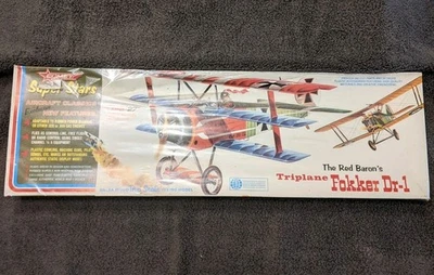 Comet The Red Baron's Triplane Fokker Dr-1 Model Airplane Kit - Sealed Box - Image 1 of 3