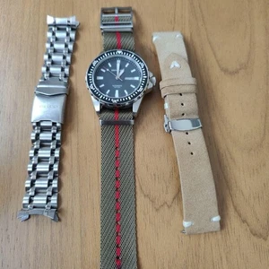 Reloj de buceo automático Dugena movimiento Miyota + correa de gamuza y OTAN - Imagen 1 de 9