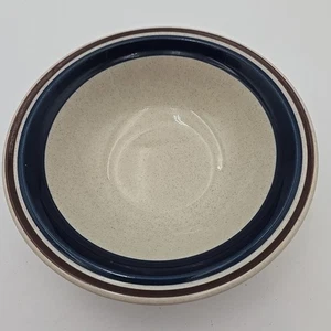 Contemporary Chateau Hand-Painted Bowls Blue/brown Japan 6.75 - Picture 1 of 5