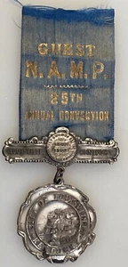Guest N.A.M.P. 25 Convention Ribbon Medal Louisville Kentucky 1907 - Picture 1 of 2