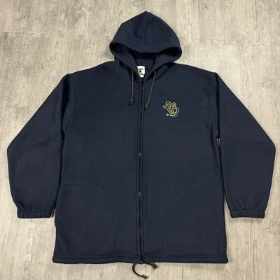 VTG 90S HIP HOP FUBU SOFT FLEECE HOODIE EMBROIDERED LOGO MENS FULL ZIP USA XL - Image 1 of 4