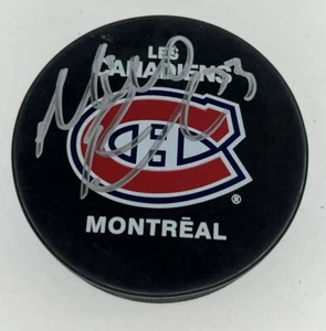 Michael Ryder Montreal Canadiens Signed Autographed Logo Puck - Picture 1 of 2