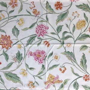Brunschwig & Fils INDIAN SUMMER Pink Bittersweet Sample One Yard Of Fabric - Picture 1 of 4
